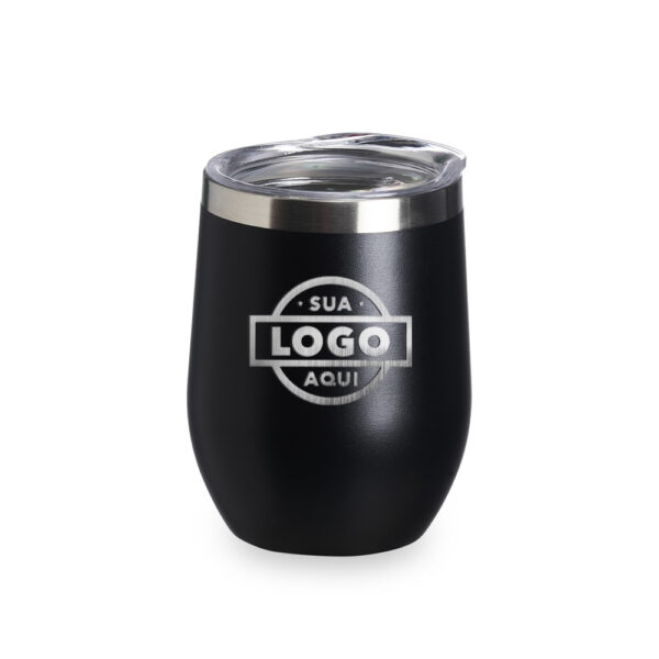 Copo Inox Isotérmico Personalizado com Tampa 320ml